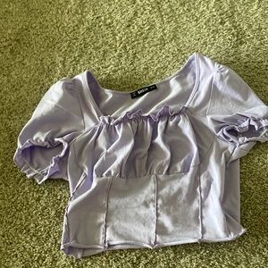 cropped tee shirt, ruffled